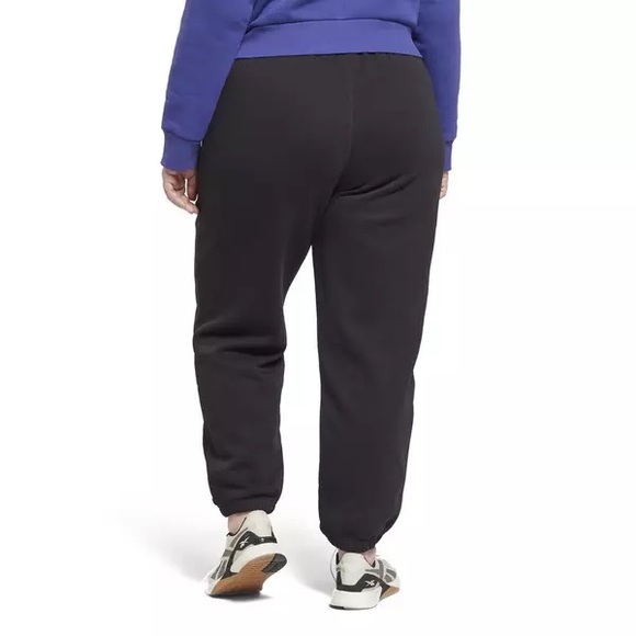 NWT Reebok Identity Logo Fleece Joggers in Black, Plus Size 3X (Sold Out) - Picture 4 of 6